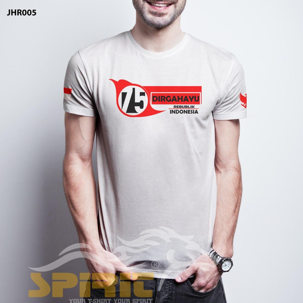 Produsen Langsung Baju Kaos Distro Pria Terbaru Tema Desain 17 Agustus Hut Ri Ke 75 All Color Shopee Indonesia