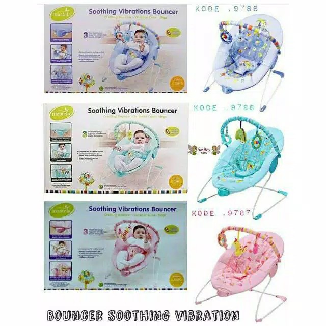 MASTELA Sooting Vibrations Bouncer / Baby Bouncer