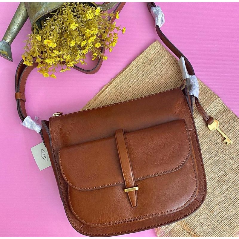 Tas selempang wanita ryder crossbody brown