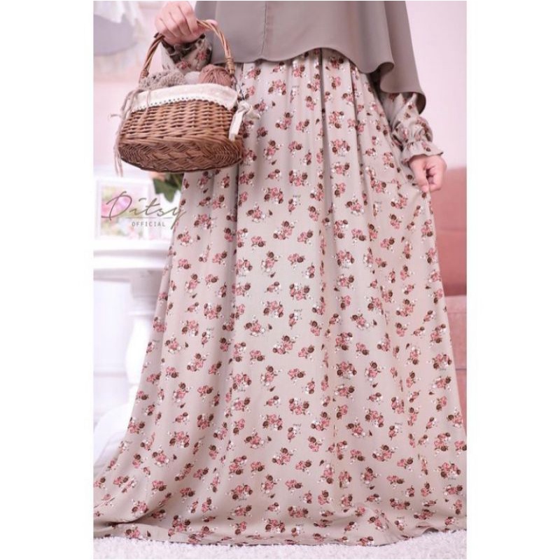 Ditsy Januari Gamis Nightgown Rayon Katun