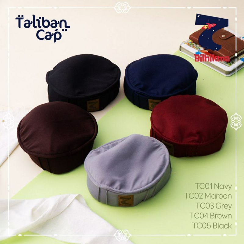 BilHikma Taliban Cap/ Peci Anak dan Dewasa/ Kopiah