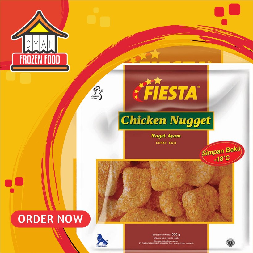 

Fiesta Chicken Nugget Naget Ayam 400g (NON COD DILUAR KARISIDENAN SOLO)