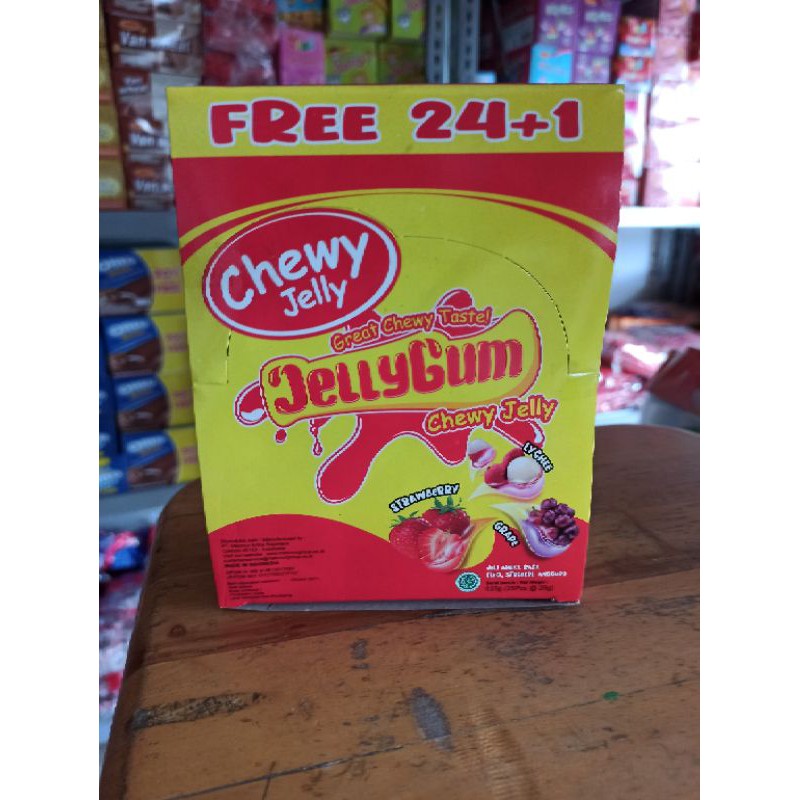 

Donald Chewwy Jelly Gum Rasa Strawberry Dan Lychee dan Anggur 25g