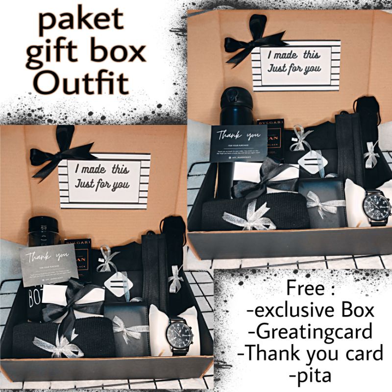 Exp Lama (COD) HAMPERS PAKET KADO BUAT COWO /HAMPERS COWO/KADO BUAT COWO ULTAH/ANNIVERSAY/KADO