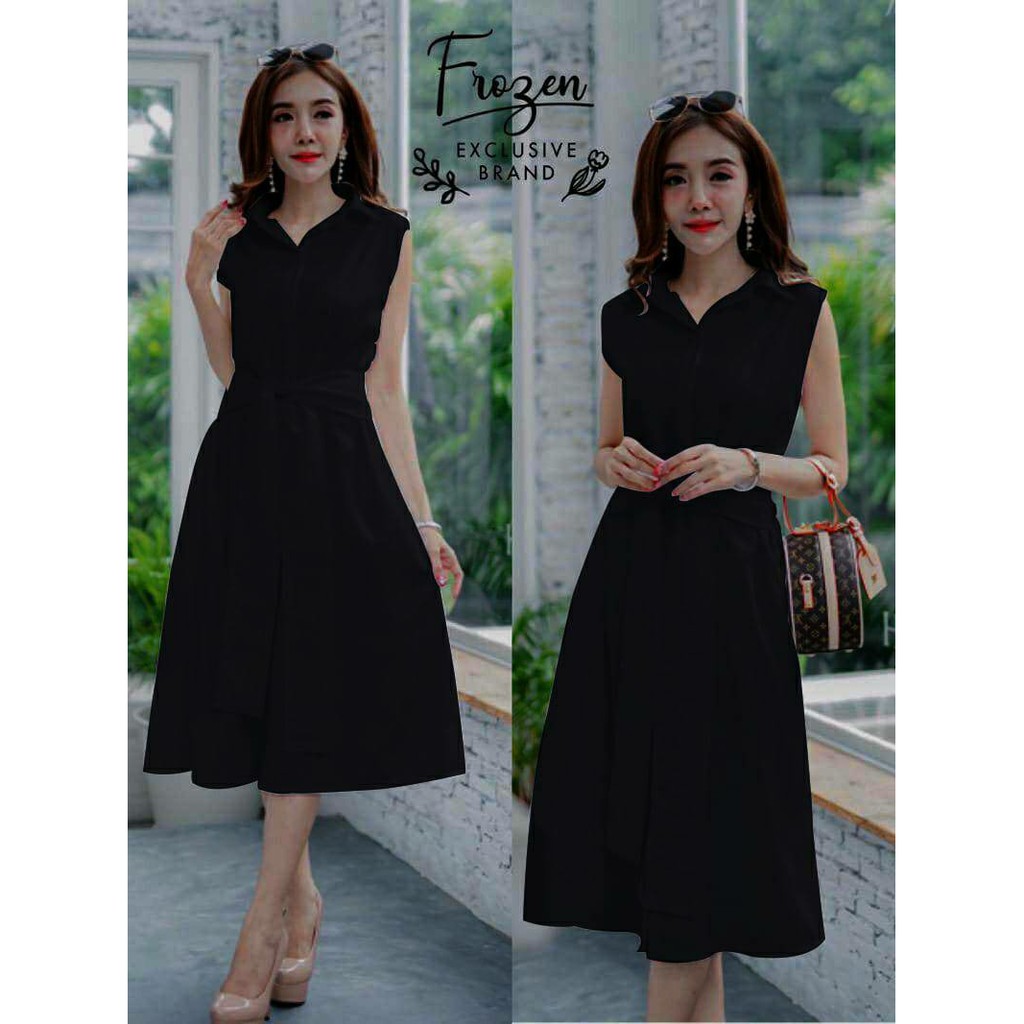 ZRS [COD] + [GRATIS ONGKIR] Dress Wilo / Dress Wanita Korea / Dress Wanita Panjang / Dress Wanita