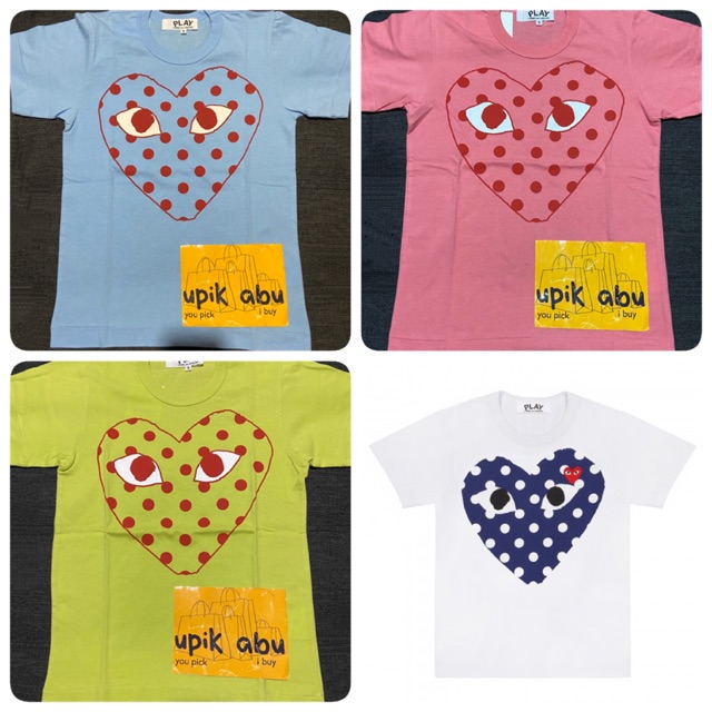 CDG PLAY TEE - polkadot series MEN & LADIES
