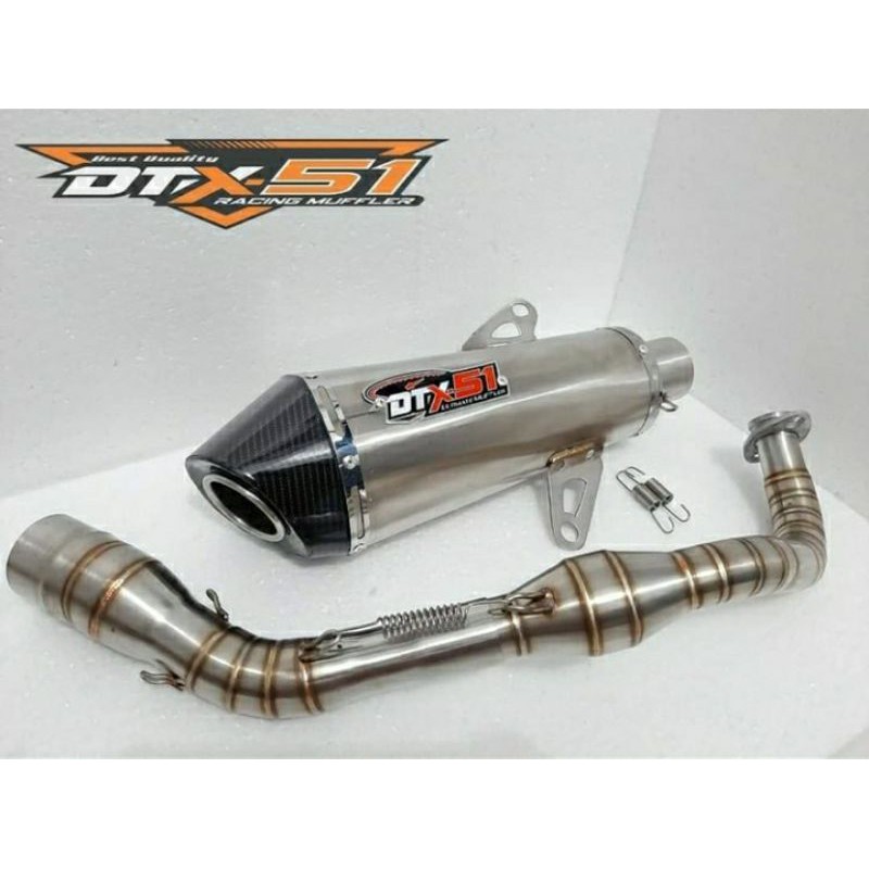 Knalpot Yamaha Nmax full stenlis Original Dtx-51 Ultimate Muffler