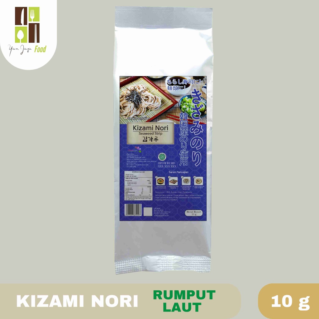 KIZAMI NORI | KIZAMINORI | SHREDDED NORI | NORI POTONGAN | NORI PARUT 10 GRAM