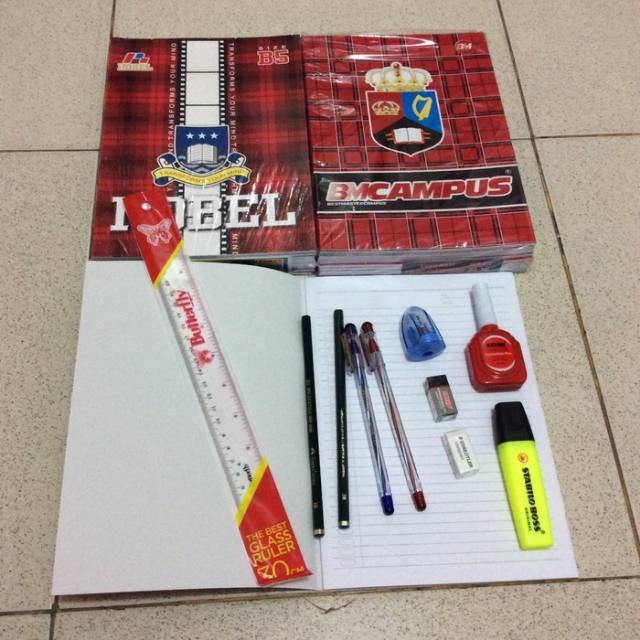 

Paket Alat Tulis Sekolah Lengkap 4 ( Campus ) / Souvenir Ulang Tahun