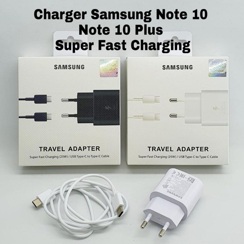 CASAN/TRAVEL ADPTER CHARGER  FAST CHARGING CABLE TYPE-C TO TYPE C SAMSUNG NOTE 10/NOTE 10 PLUS