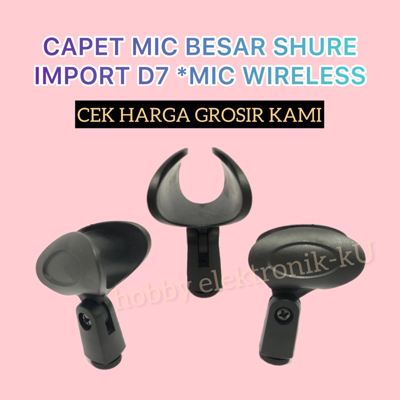 CAPET MIC BESAR SHURE IMPORT D7 *MIC WIRELESS