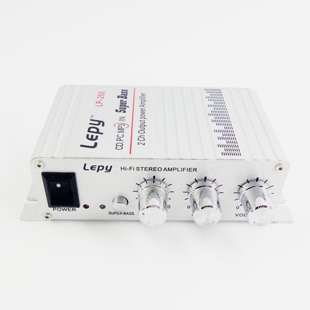 Lepy HiFi Mini Stereo Amplifier Suara Jernih Bas Booster DC 12-18V 2A