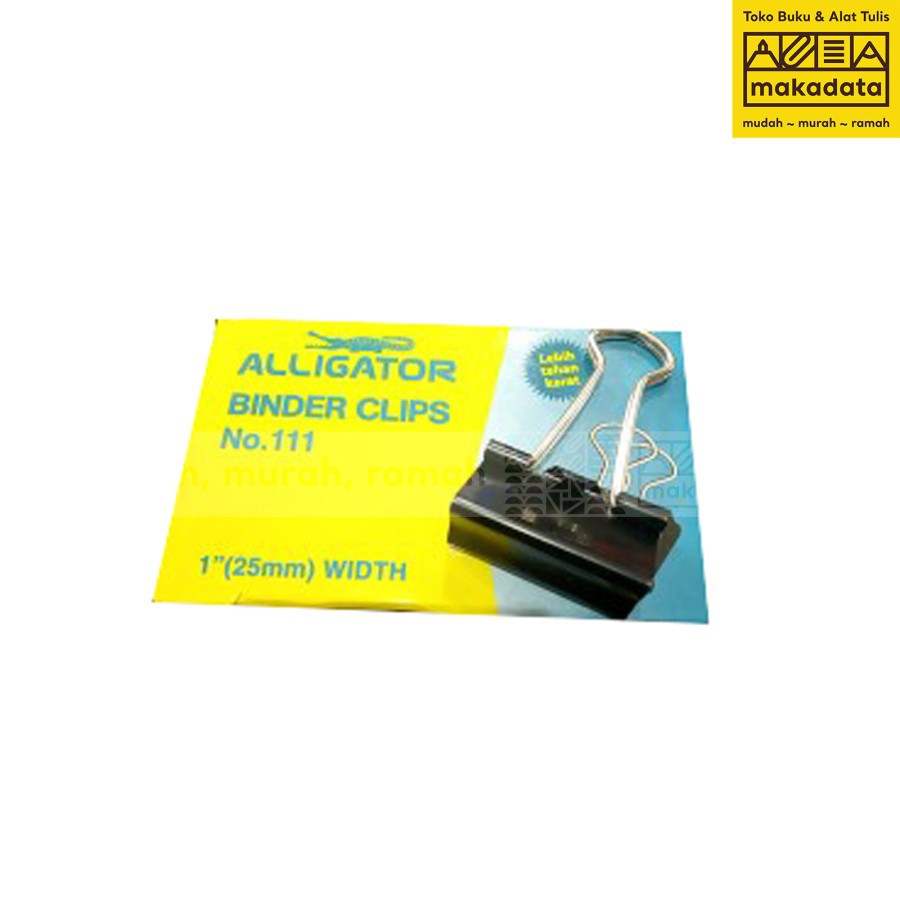 

ALLIGATOR BINDER CLIP | KLIP KERTAS 25 MM NO 111 MURAH