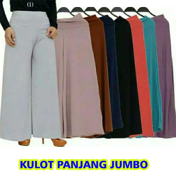 Celana Kulot Panjang Wanita SUPER BIG JUMBO XXXL Crepe