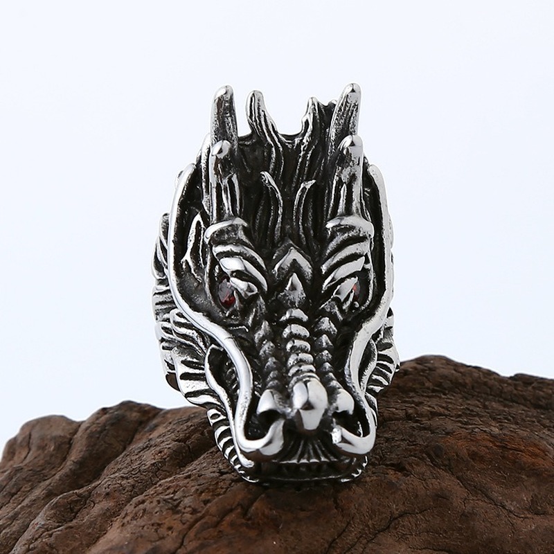 Vintage Men's Fashion Stainless Steel Faucet Ring Jewelry Size 8-11