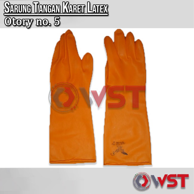 Sarung Tangan Latex / Sarung Tangan Karet Latex no 5 Otory Panjang 30 cm