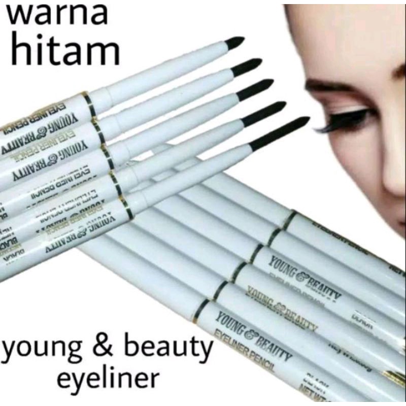 Eyeliner Pensil Hitam/coklat young &amp; beauty Murah Meriah