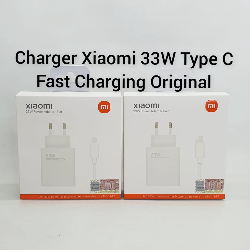 Charger XIAOMI 33 Watt Fast Charging MDY-11-EZ Tipe C Original 100%