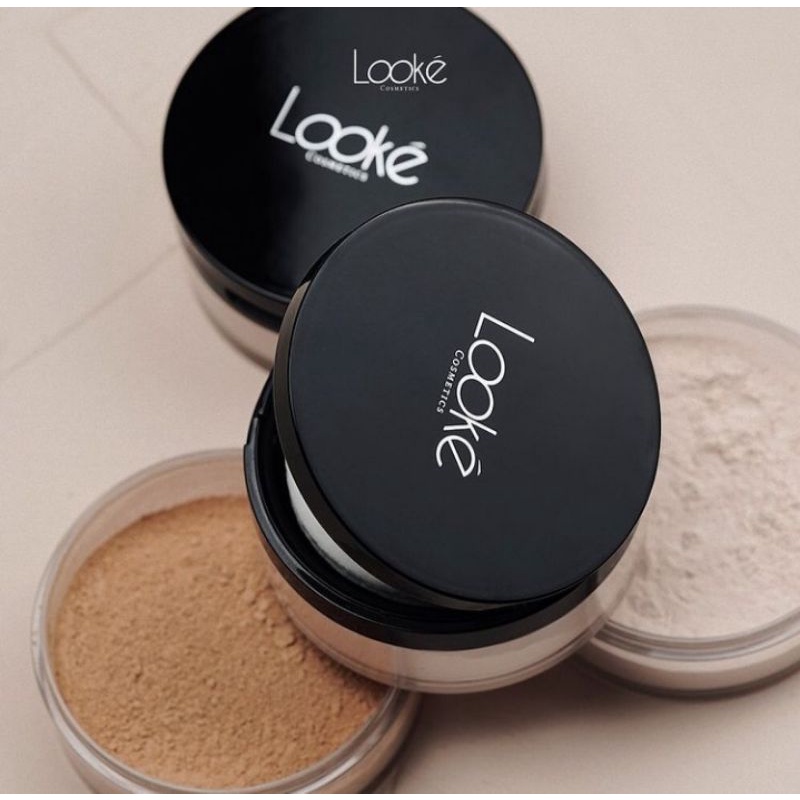 VIRAL || LOOKE COSMETIC Holy Smooth and Blur Loose Powder | Bedak Tabur Looke Cosmetic