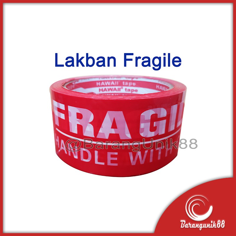 Lakban Fragile Merah