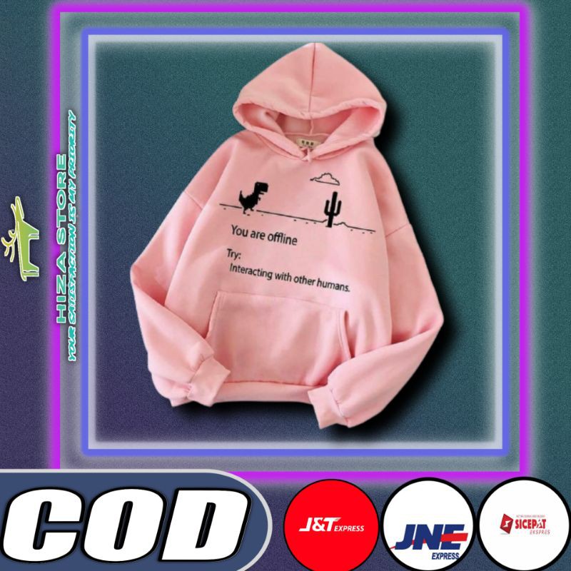 Hoodie Sweater Oversize TREX Pink Wanita Lucu murah kekinian |HOODIE OVERSIZE|FASHION|OUTER WANITA