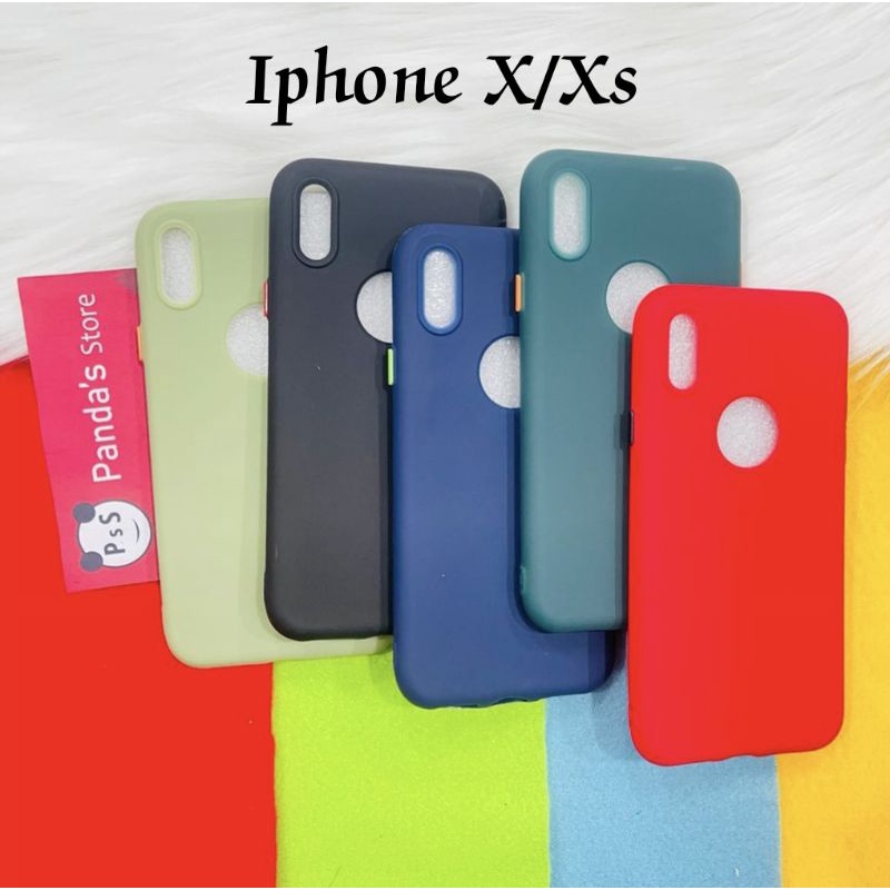 Case Iphone X/Xs Babycase + Pelindung Kamera, Makaron Full Color (PsS)