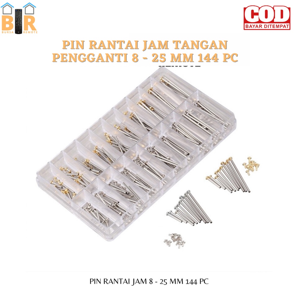 WATCH STRAP | Pin Rantai Besi Jarum Pengait Strap JAM TANGAN Pengganti 8 - 25mm