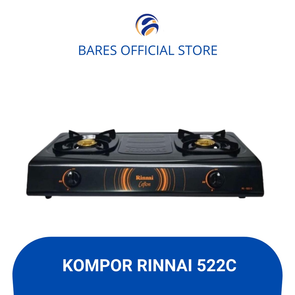 Rinnai RI 522 C Kompor Gas 2 Tungku / Kompor Gas Rinnai RI 522 C