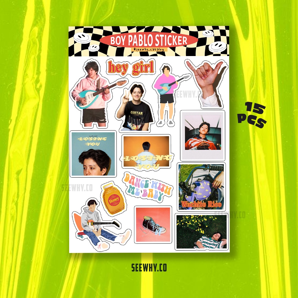 

Boy Pablo Vinyl Sticker // Sticker Laptop (Mini pack A6)