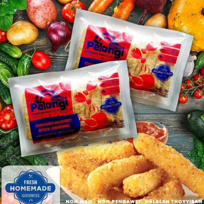 

PROMO Pelangi chicken nugget stick original non msg non pengawwt 200 gram MURAH