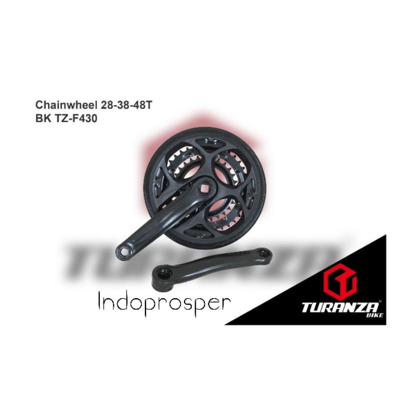 Crank/Crankset/Gear Depan Sepeda 3 Speed 48T Turanza Murah