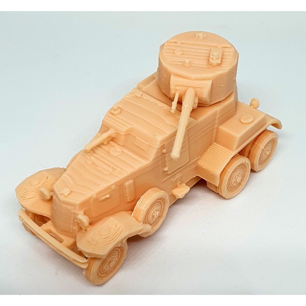 BA10 armored car, scale 72, 3d printed tank, diecast militer