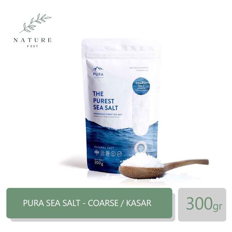 

PURA Purest Sea Salt - Garam Laut Natural (Coarse / Kasar) 300 gr