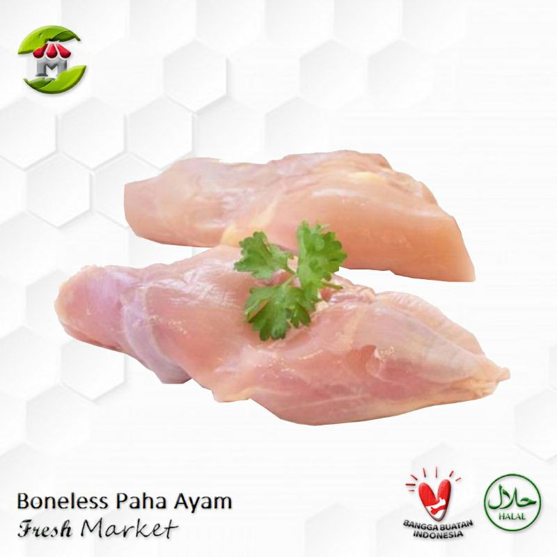 

[DEPOK] Boneless Fillet Paha Ayam Tanpa Kulit Pack 970gr - 1kg
