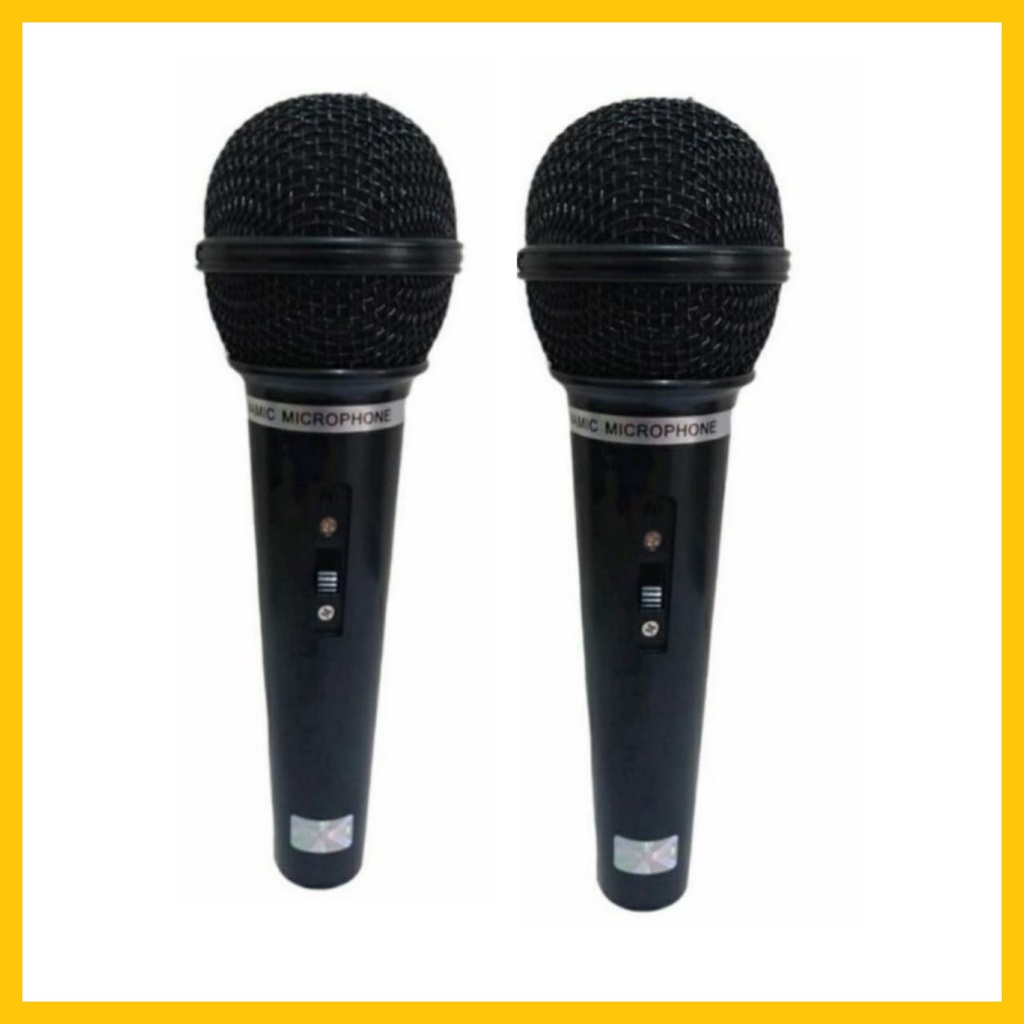 Mikrofon Karaokefleco / Microphone Mic Kabel / MIK Asli Bergaransi Original Mik Genggam MIC KABEL sepasang  fleco MICROPHONE PRO ORIGINAL GARANSI 2mik  Dynamic Mic Kabel Karaoke MicKabelSuaraJernih/MikKabel/Fon