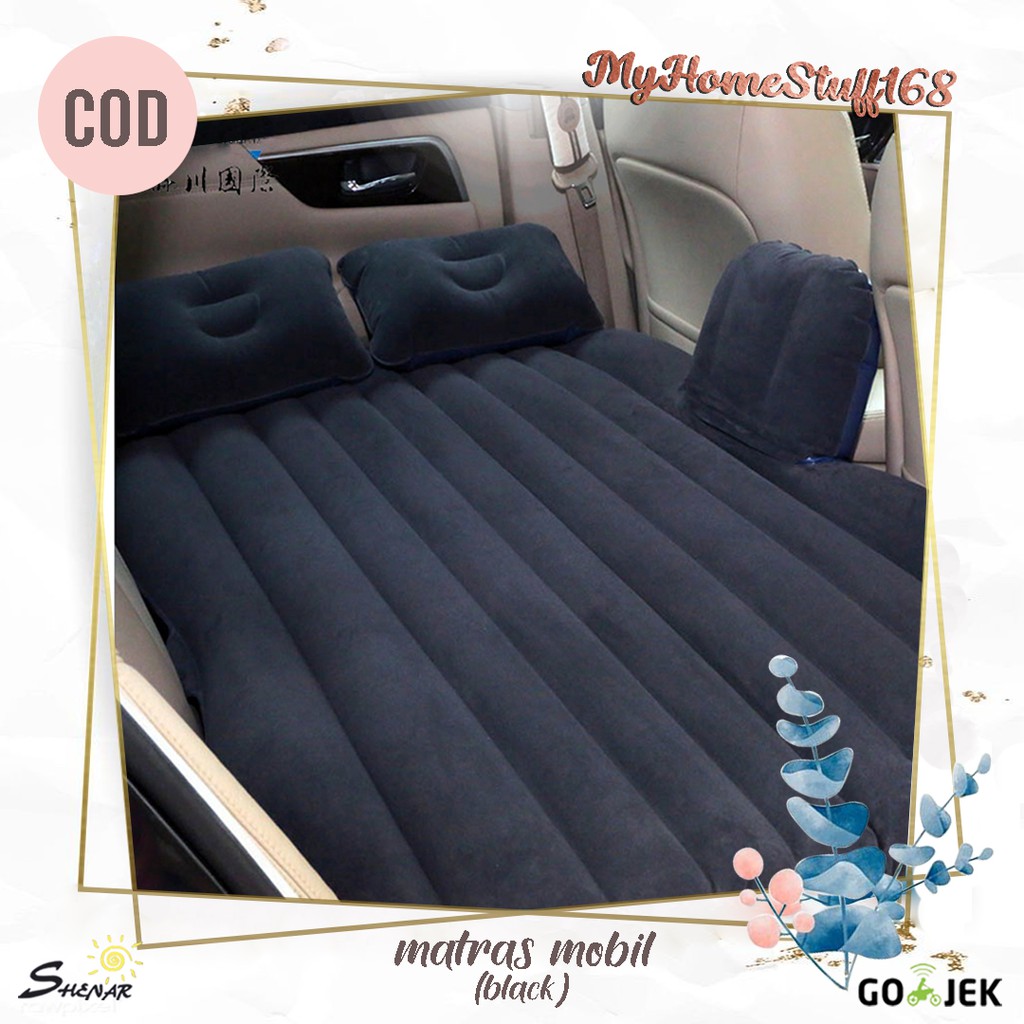 SHENAR MATRAS MOBIL KASUR MOBIL BONUS POMPA MATRAS MOBIL SERBAGUNA AIR BED KASUR ANGIN MOBIL