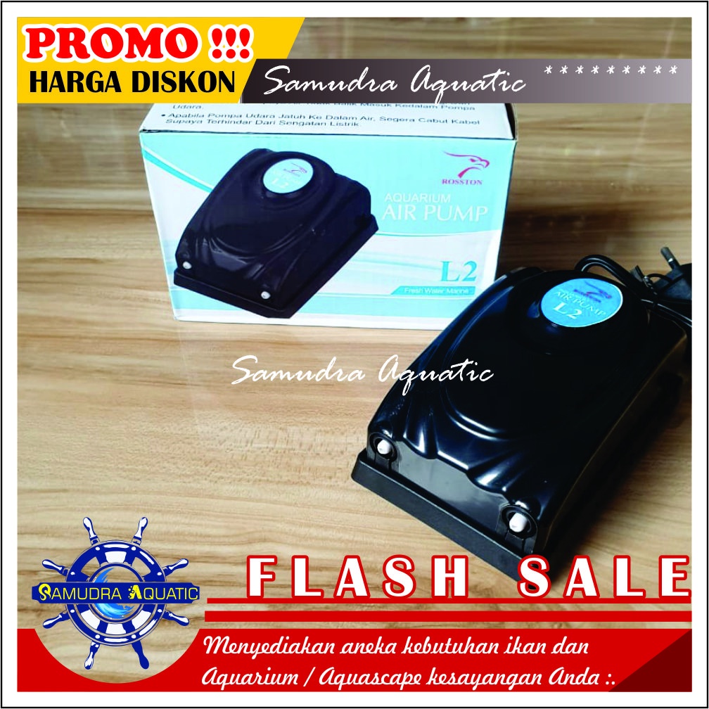 Mesin AERATOR 2 LUBANG (Aerator Saja), Air Pump Mesin Airator Aquarium Aquascape, FREE BUBLEWRAP