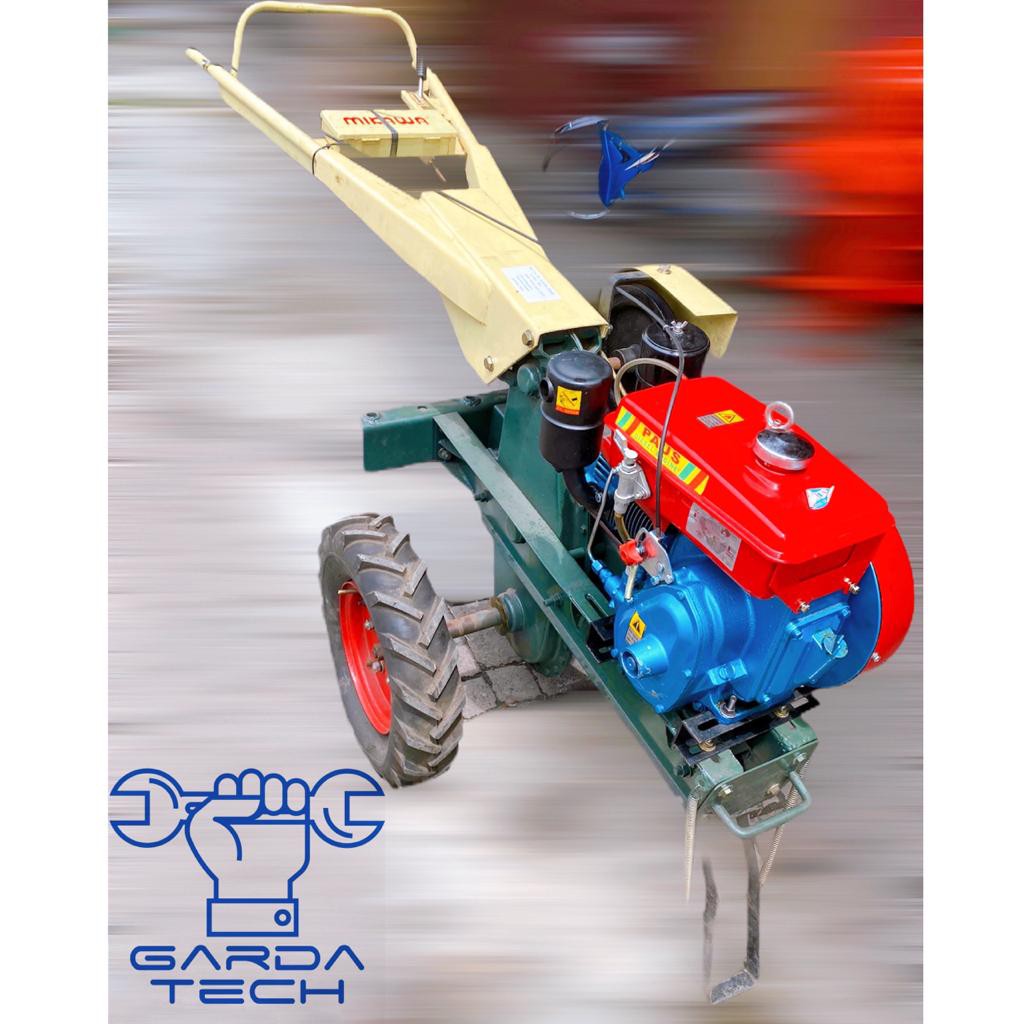 Traktor Tiller Zetor Tangan Bajak Sawah Mikawa Jumbo + Mesin Solar