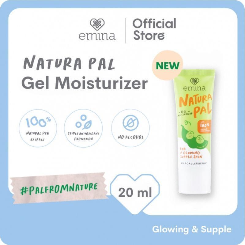 Emina Natura Pal Gel Moisturizer 29ml/Emina Pembersih Wajah/100% Original