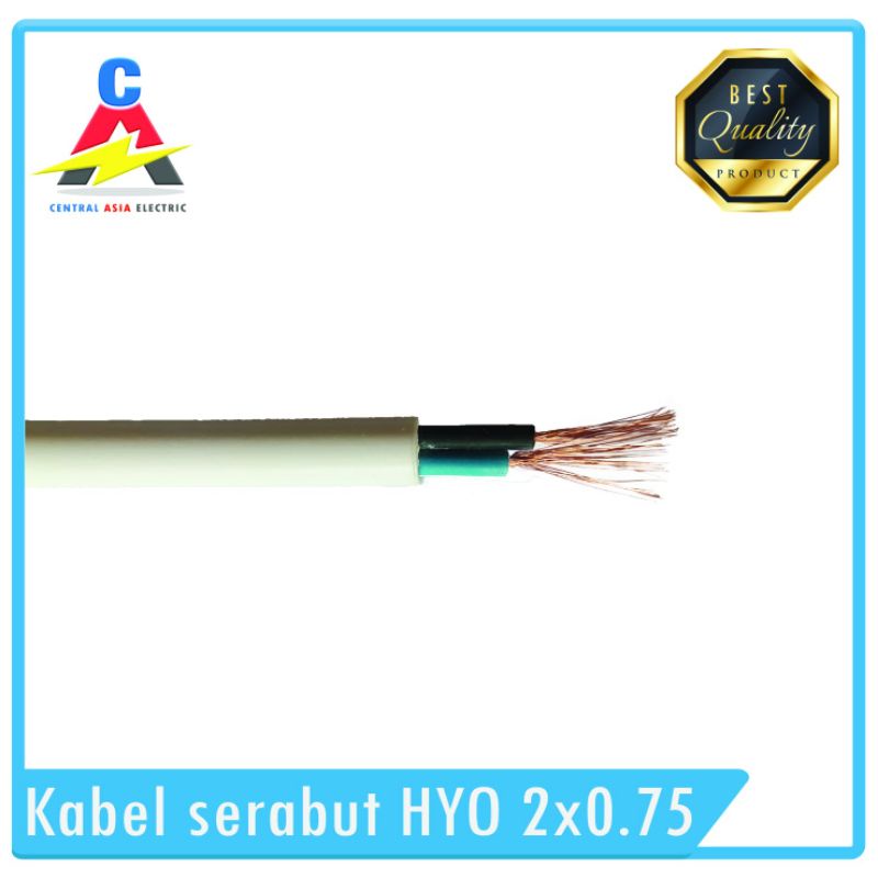 Kabel Listrik Serabut HYO 2 x 0.75 (50 Meter)