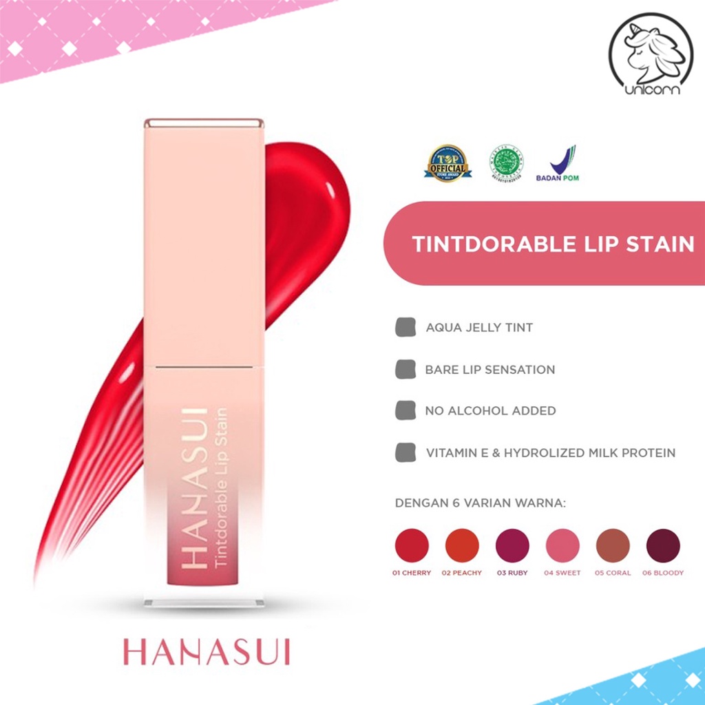 Jual HANASUI Tintdorable Lip Stain Lip Tint Hanasui Shopee Indonesia