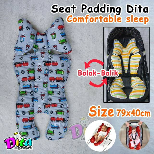 BISA GOJEK Alas Stroller Bayi Universal Baby Car Seat Stroller Pad  Alas Stroller Dita motif alas kereta dorong bayi carseat  stroller pad alas bouncher