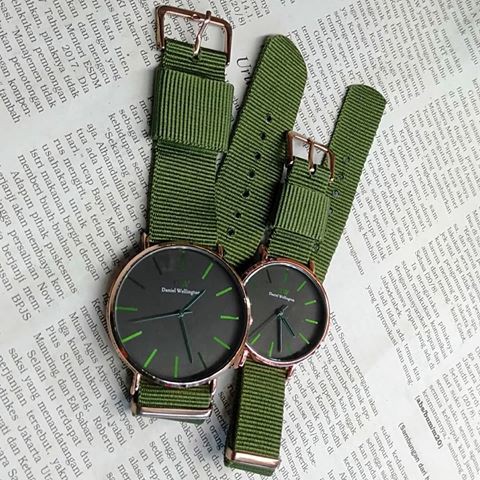 Jam Tangan Daniel Wellington Army tali Kanvas