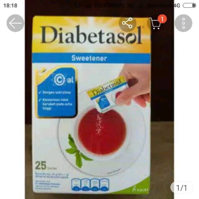 

Diabetasol sweetener isi 25