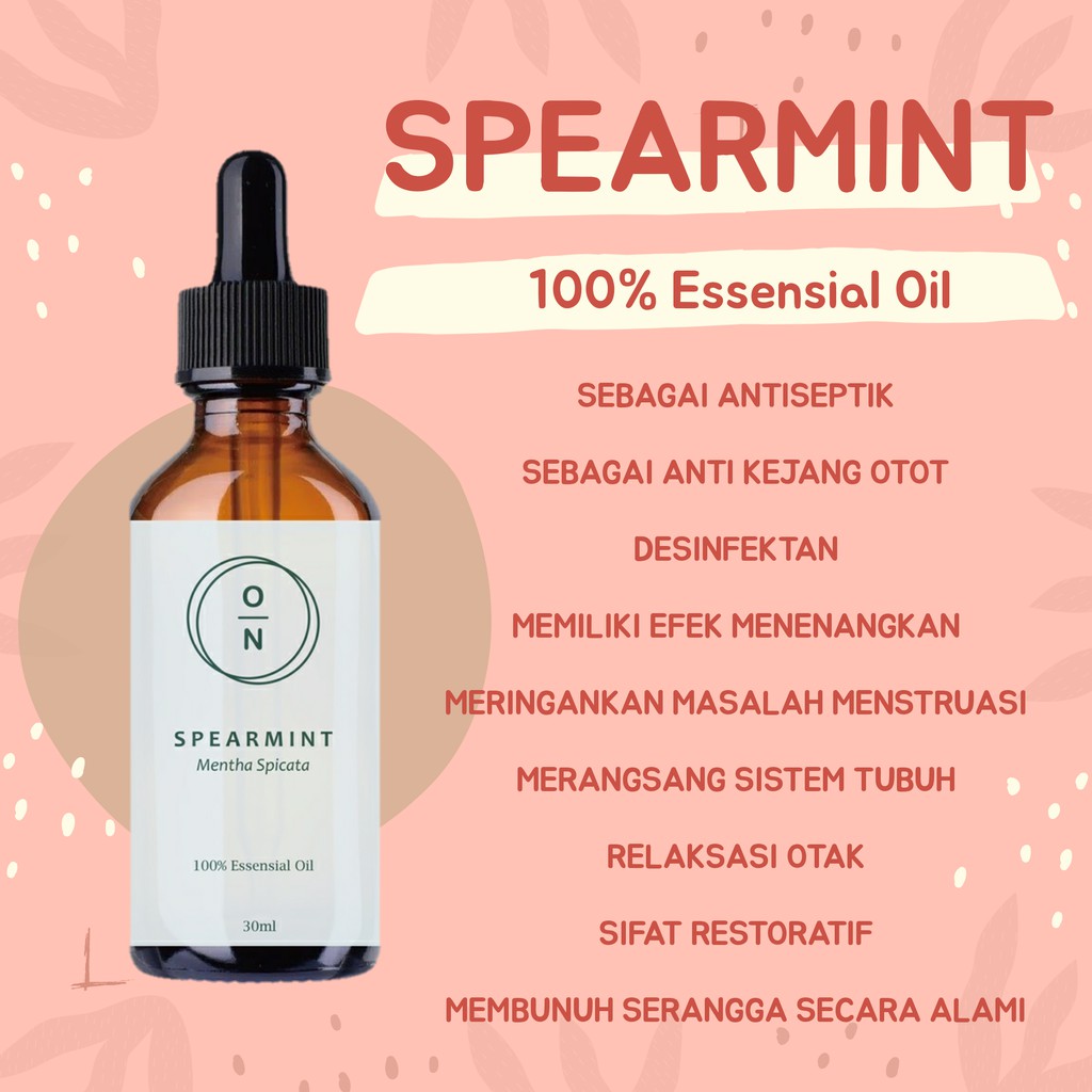 Spearmint Oil Spearmint Essential Oil Minyak Daun Mint 100% Alami Murni