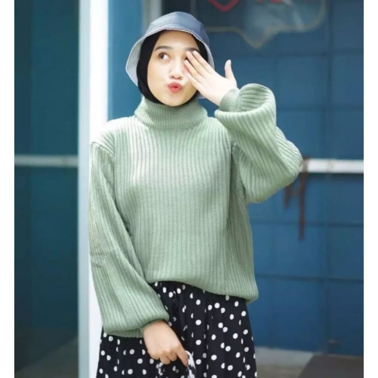 BAYONETA SWEATER RAJUT TANGAN BALON BB 40 - 65 KG BAHAN RAJUT HALUS ADEM NYAMAN DI PAKAI