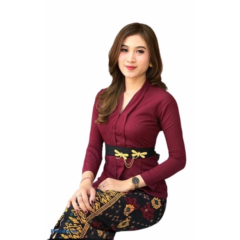 Set kebaya jadi ajeg bali-Maroon