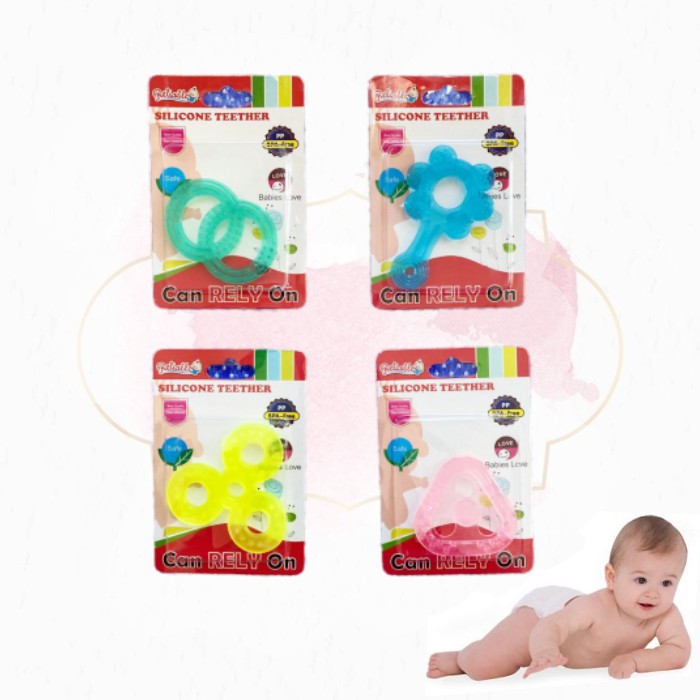 Teether Bayi Silicone/Gigitan Bayi Silicone Reliable