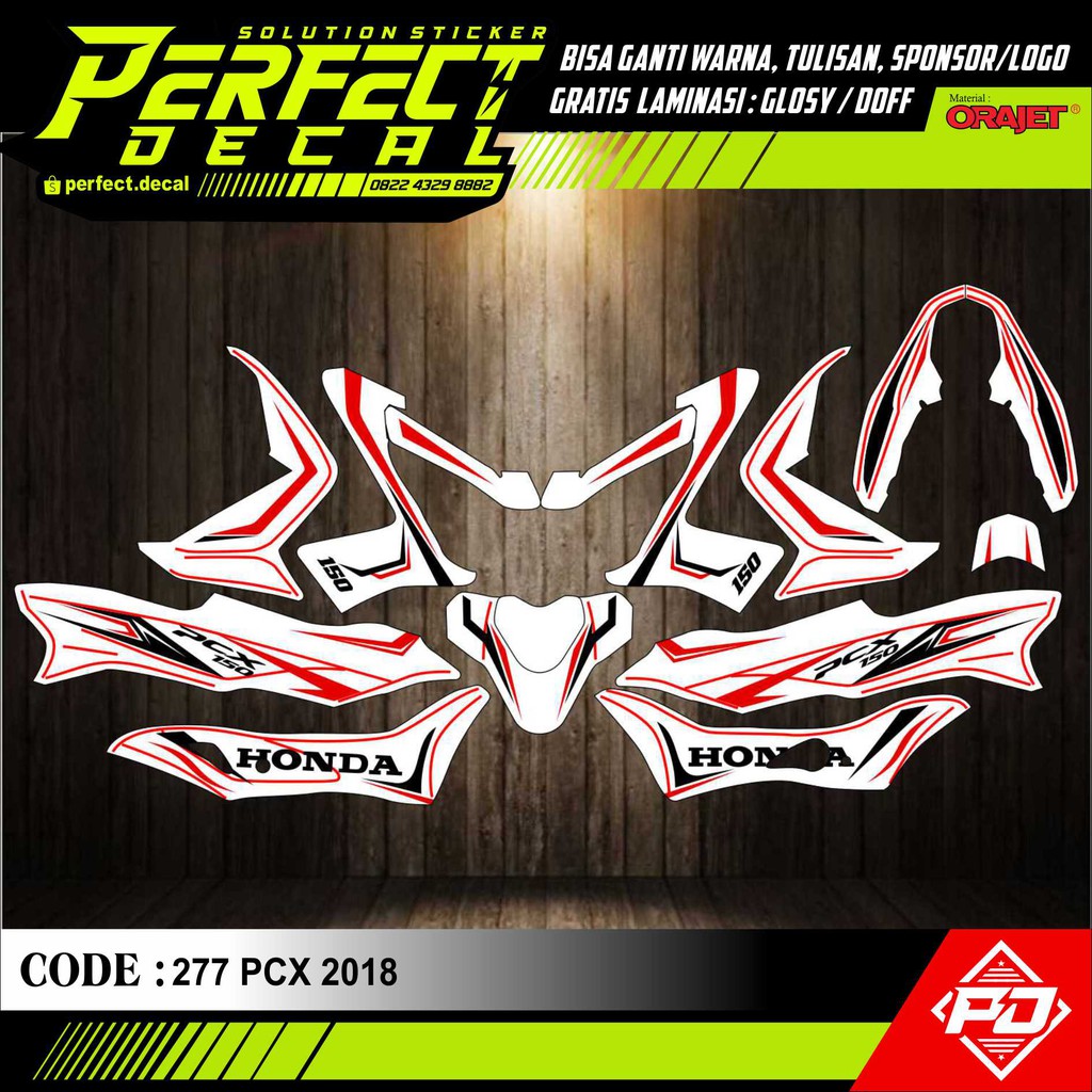 Decal Stiker Motor HONDA PCX 160cc Lama/New Full Body Sticker Custom Variasi