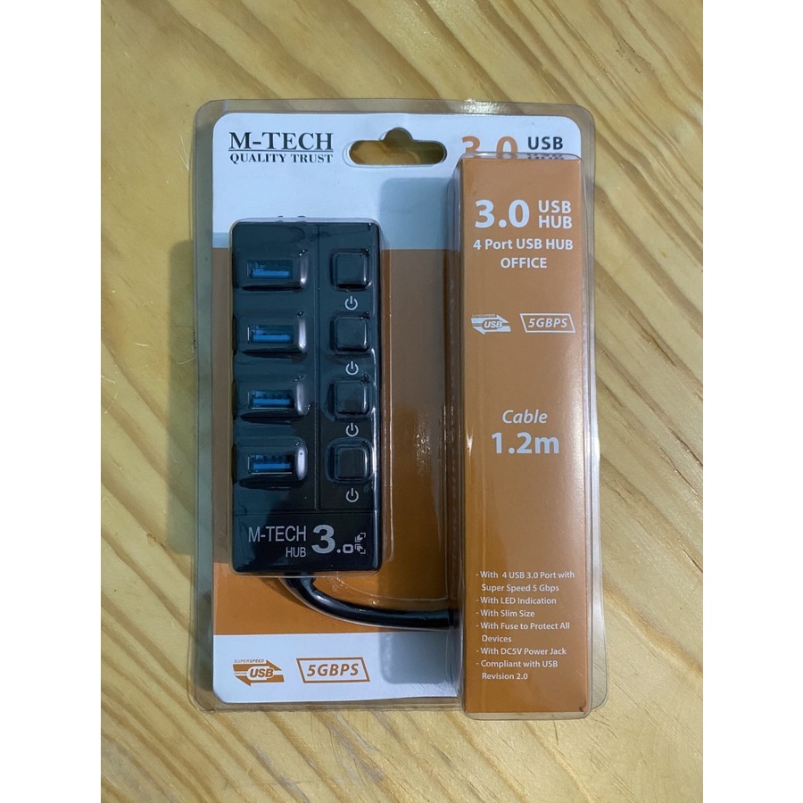 USB HUB 4 port USB 3.0 / USB HUB 3.0 (4port) M-TECH HIGH QUALITY